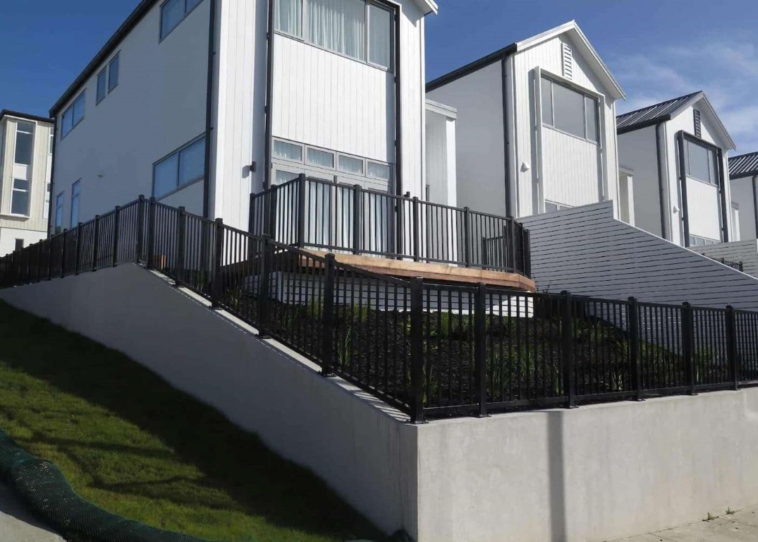 DuraPanel Delta retining wall - Fencing & Retaining Walls Christchurch project
